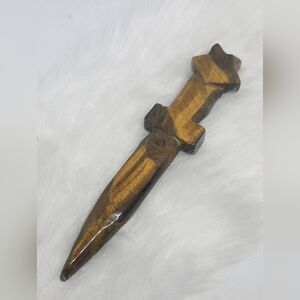 Tigers Eye Dagger. 🗡️✨ Tiger’s Eye Crystal Sword with Star Pommel ✨🗡️
